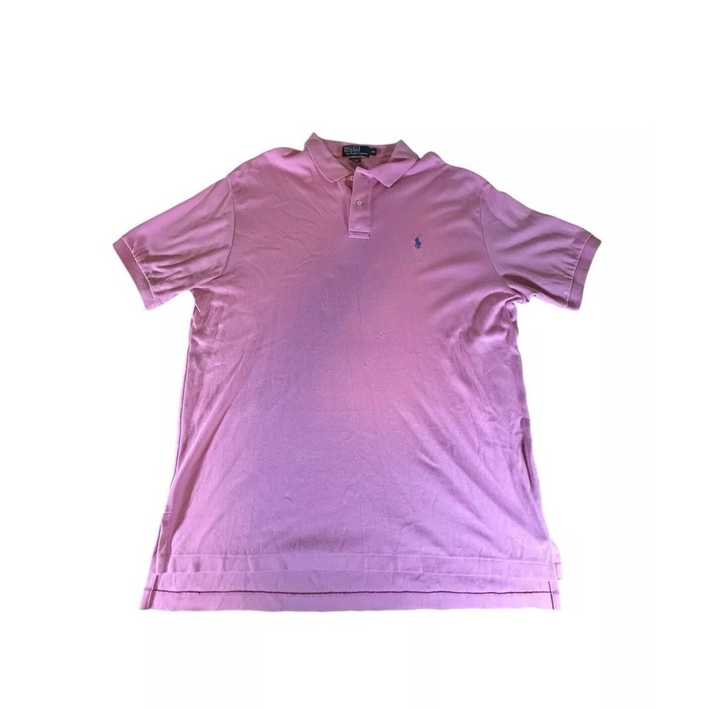 VINTAGE Polo Ralph Lauren Shirt Adult Extra Large Pink Solid Soft Casual Mens